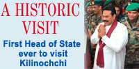 A Historic visit - First Head of State ever visit kilinochchi